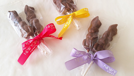 Chocolate Bunny Lollipops