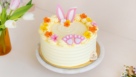 Easter Cherry Sponge Cake