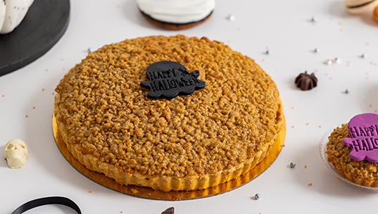 Halloween Apple Crumble Tart